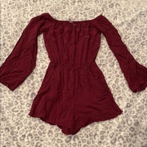 Maroon Romper